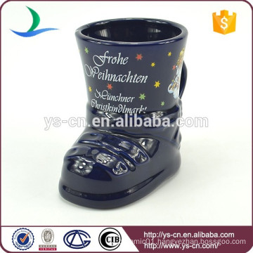 YScc0029-02 Ceramic Custom Embossed Mug For Boys In Christmas Holiday